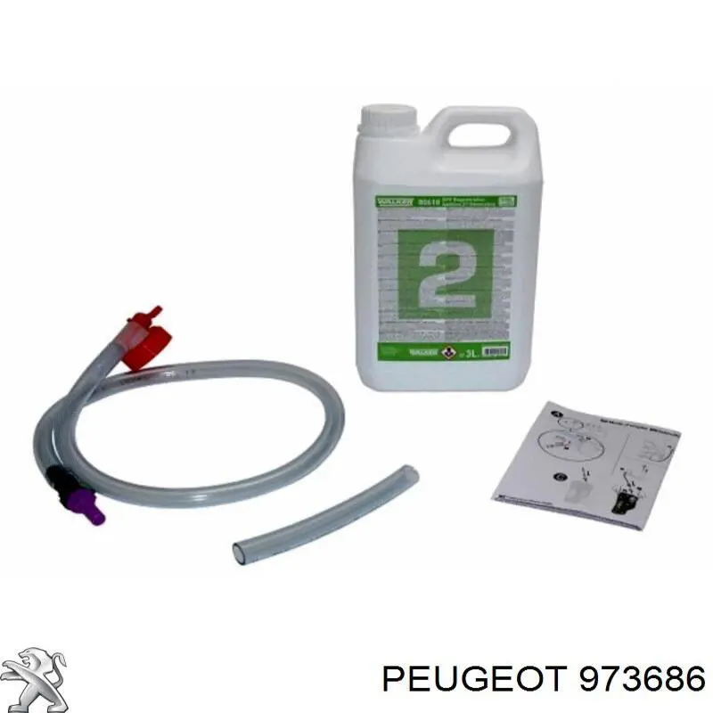 Fluido para a limpeza de filtros de fuligem Peugeot/Citroen 973686