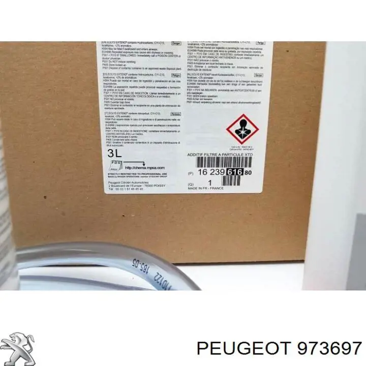 973697 Peugeot/Citroen Fluido para a limpeza de filtros de fuligem