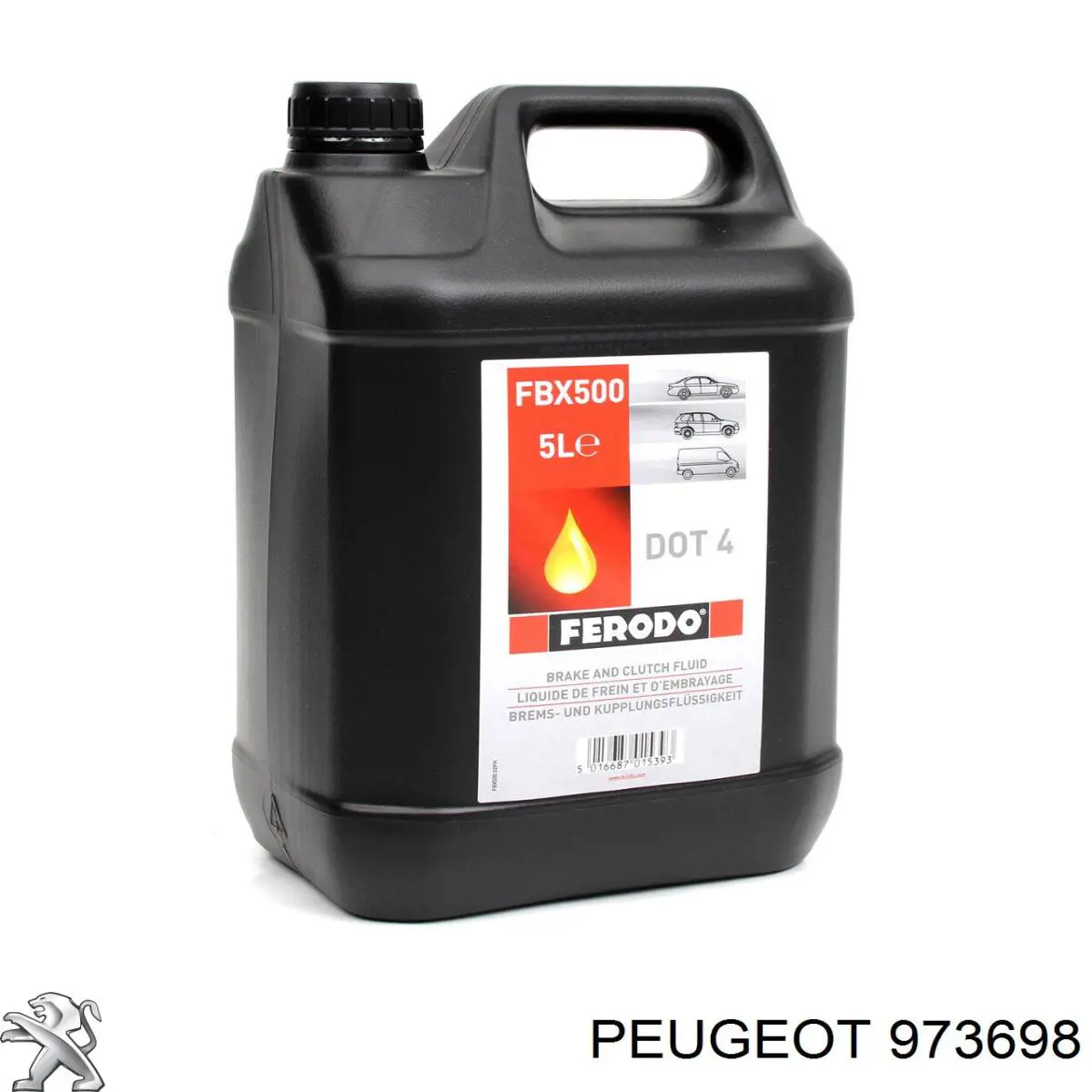 973698 Peugeot/Citroen Fluido para a limpeza de filtros de fuligem
