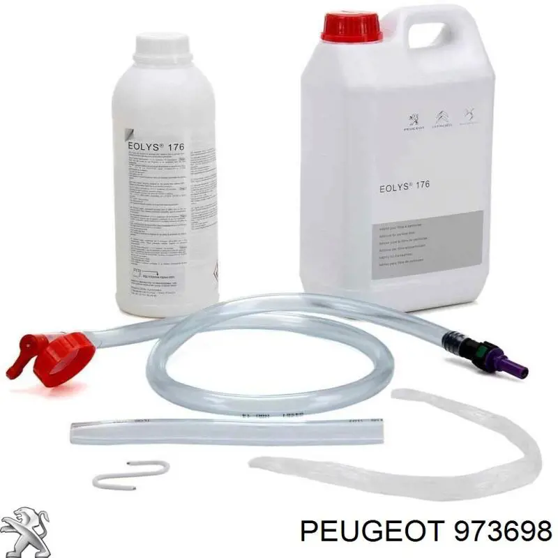Compre 973698 Peugeot/Citroen Fluido para a limpeza de filtros de fuligem