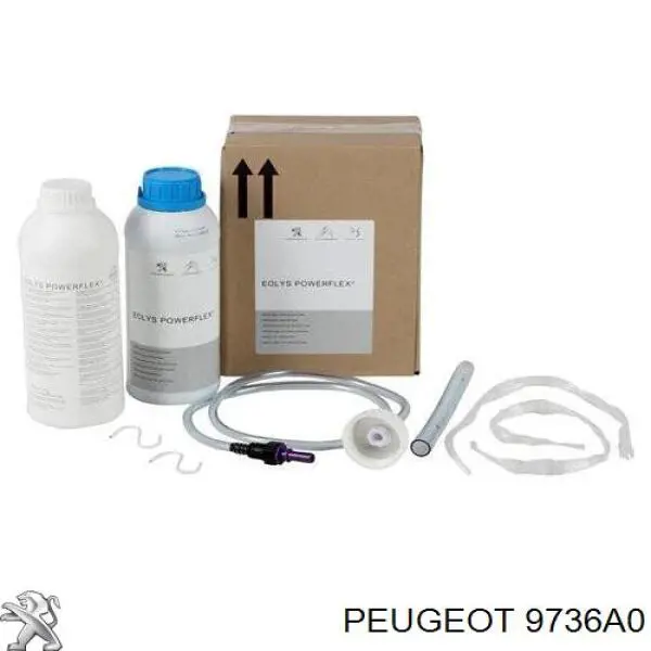 9736A0 Peugeot/Citroen Fluido para a limpeza de filtros de fuligem