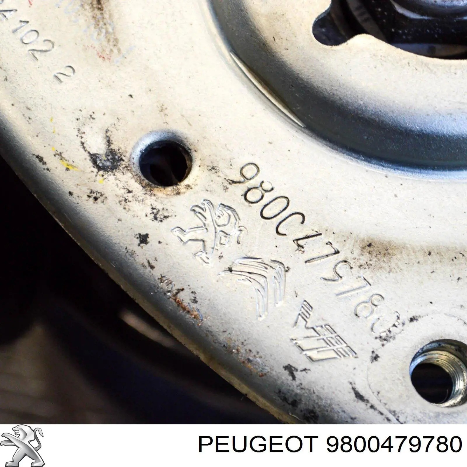 Compre 9800479780 Peugeot/Citroen Suporte de amortecedor dianteiro