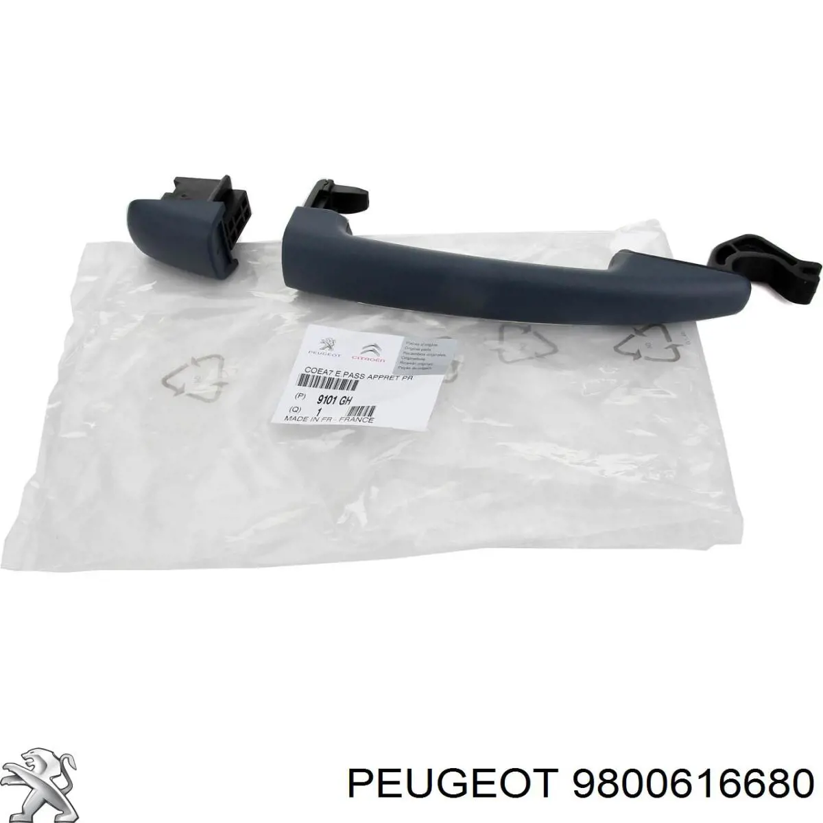 Compre 9800616680 Peugeot/Citroen Fecho da porta dianteira esquerda