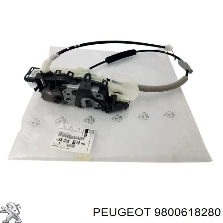9800618280 Peugeot/Citroen Fecho da porta dianteira esquerda