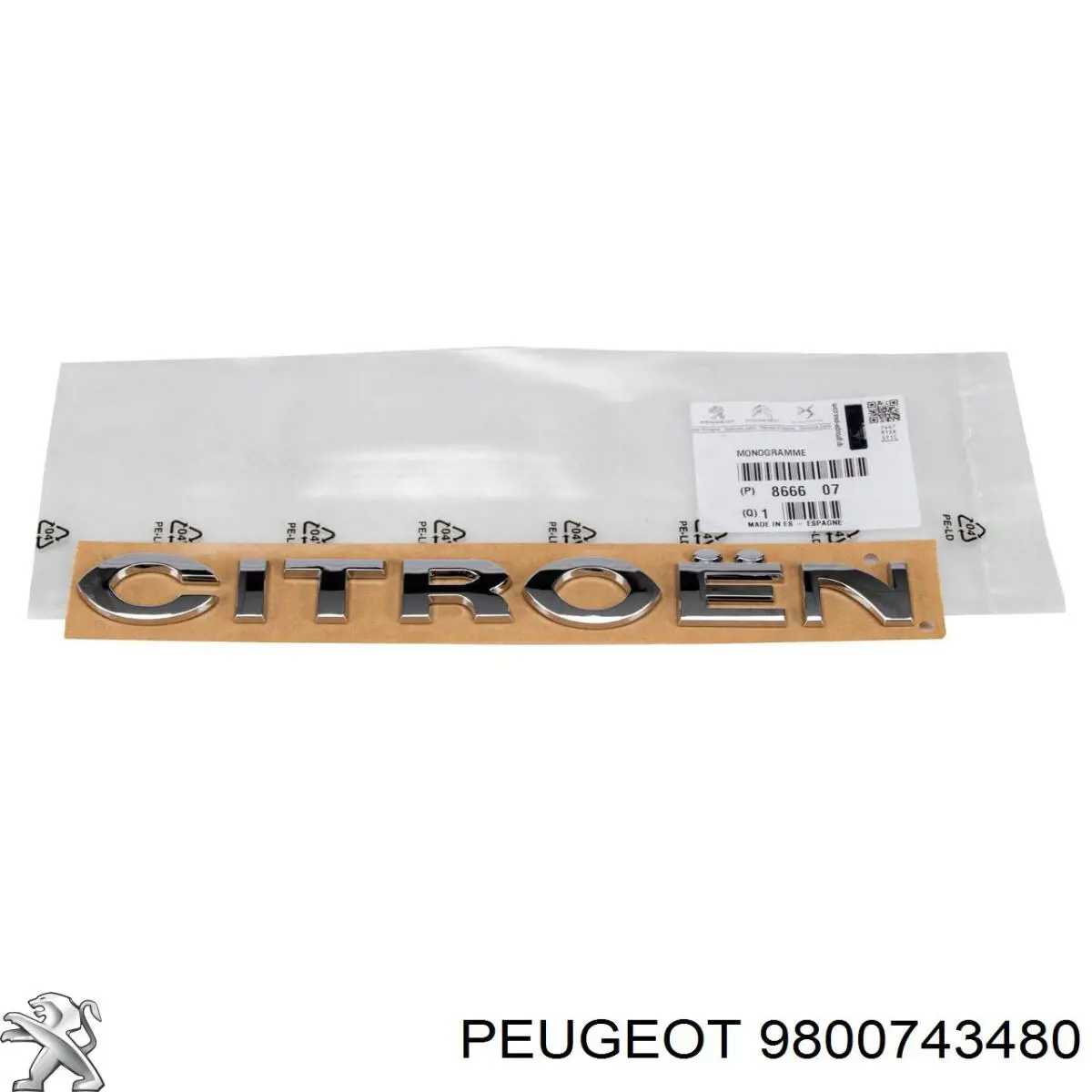  Peugeot/Citroen 9800743480