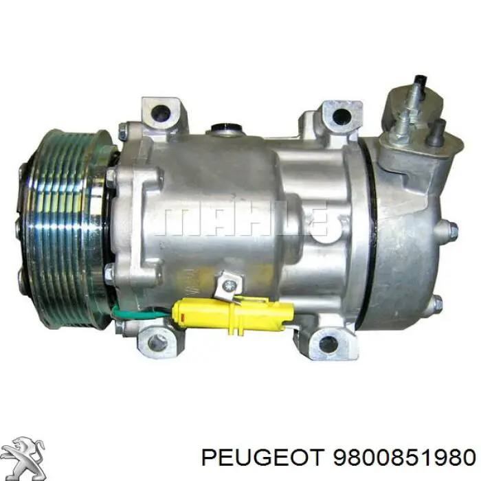 Compressor de aparelho de ar condicionado Peugeot/Citroen 9800851980 preço, a partir de 90,45 USD