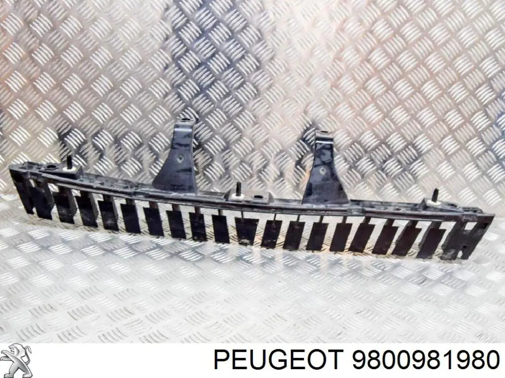 9800981980 Peugeot/Citroen Consola central do pára-choque traseiro