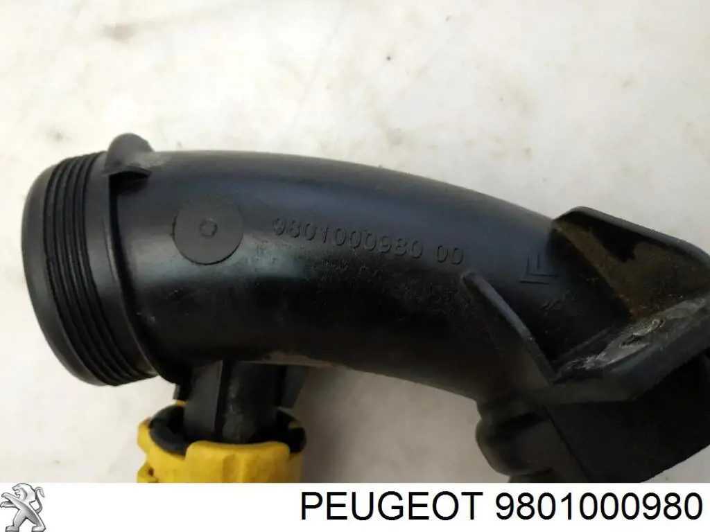9801000980 Peugeot/Citroen Cano derivado de ar, entrada na turbina (supercompressão)