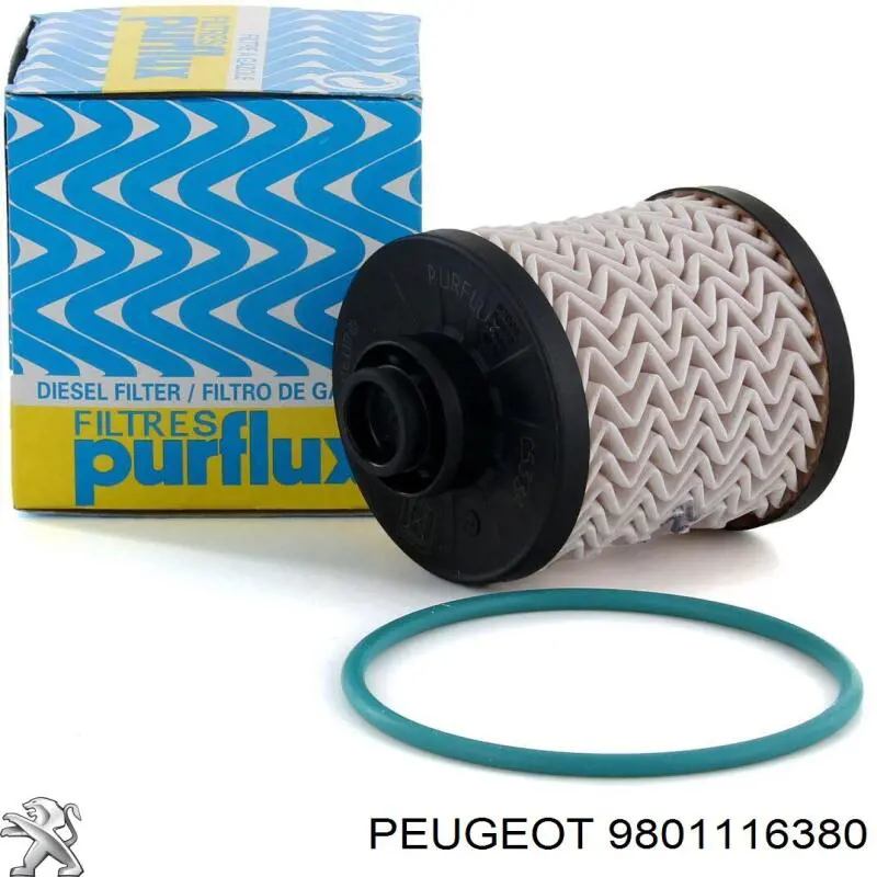 Compre 9801116380 Peugeot/Citroen Filtro de combustível