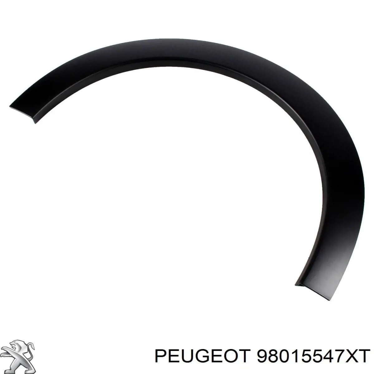 98015547XT Peugeot/Citroen Expansor (placa sobreposta) de arco do pára-lama dianteiro esquerdo