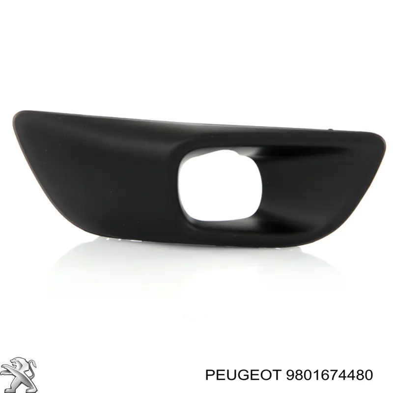 9801674480 Peugeot/Citroen Tampão (grelha) das luzes de nevoeiro do pára-choque dianteiro direito