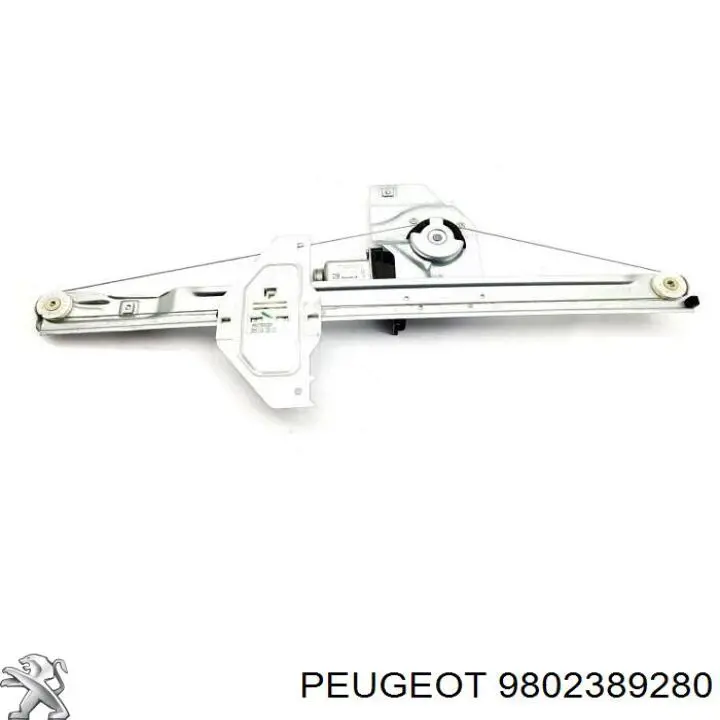 Compre 9802389280 Peugeot/Citroen Mecanismo de acionamento de vidro da porta dianteira esquerda