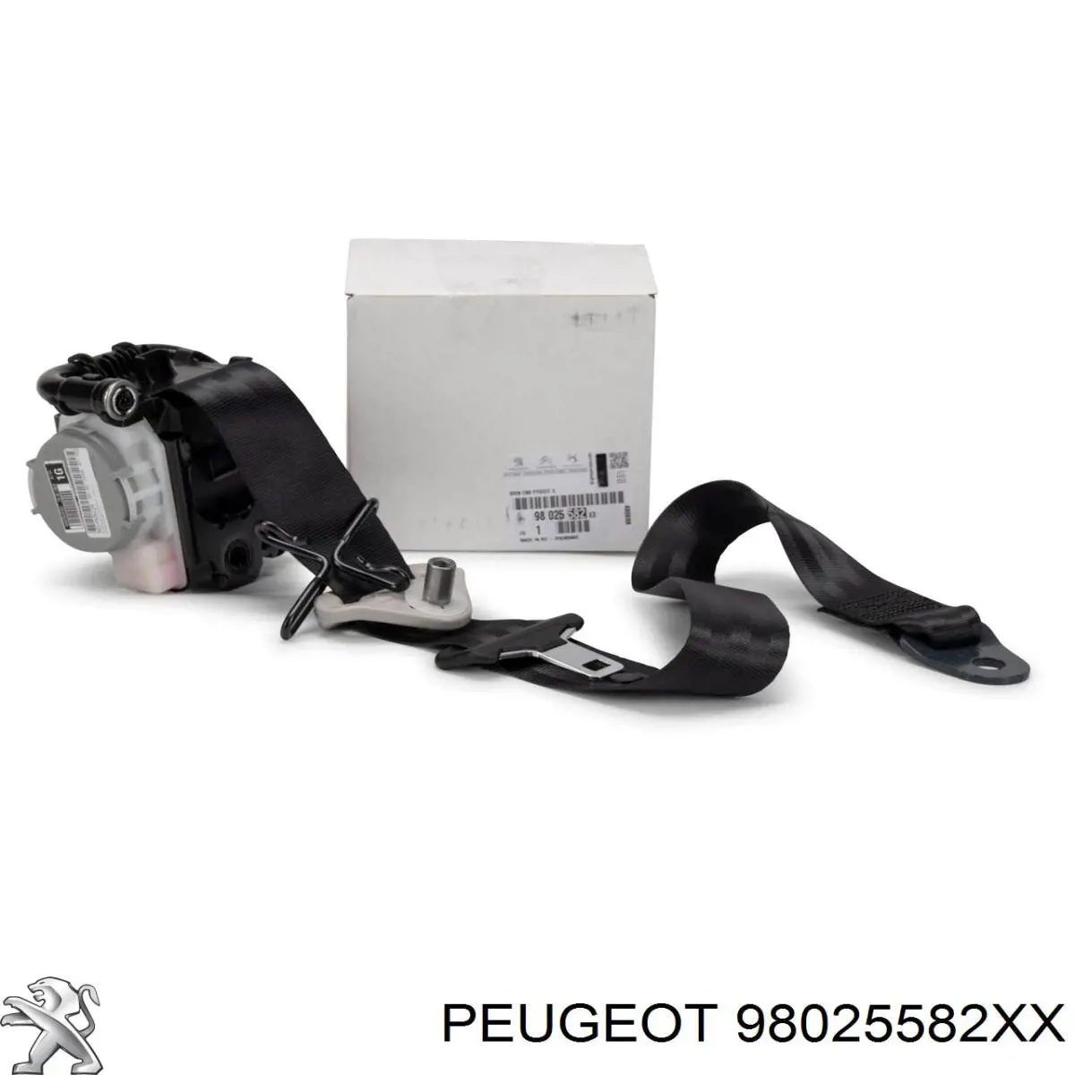 98025582XX Peugeot/Citroen Correia de segurança dianteira esquerda