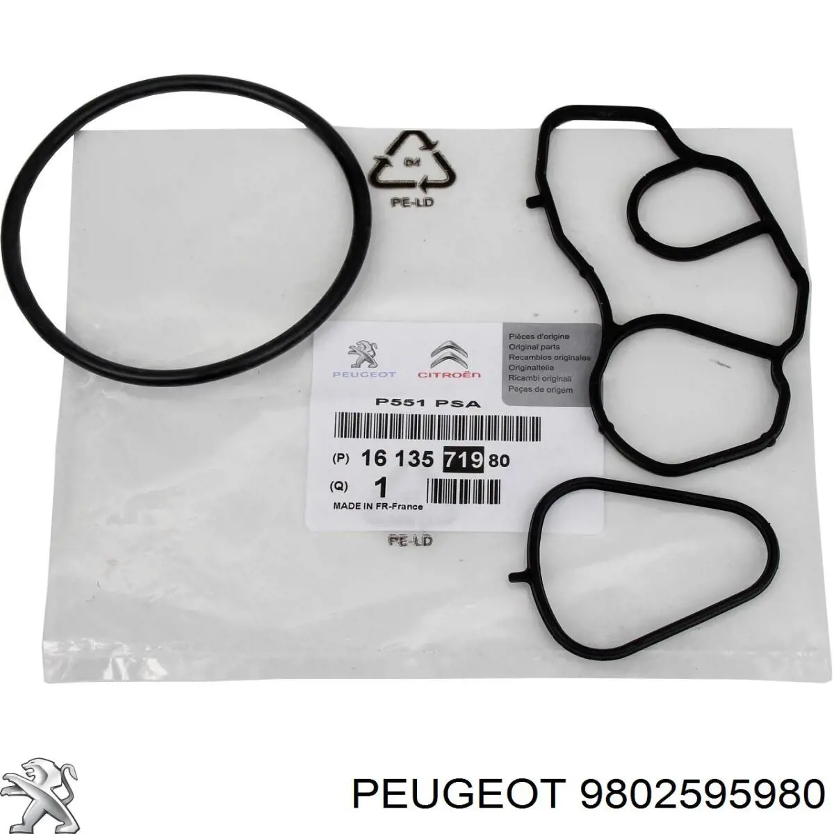 Compre 9802595980 Peugeot/Citroen Vedante superior da tampa de válvulas de motor