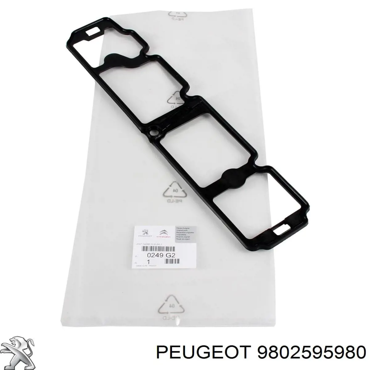 9802595980 Peugeot/Citroen Vedante superior da tampa de válvulas de motor