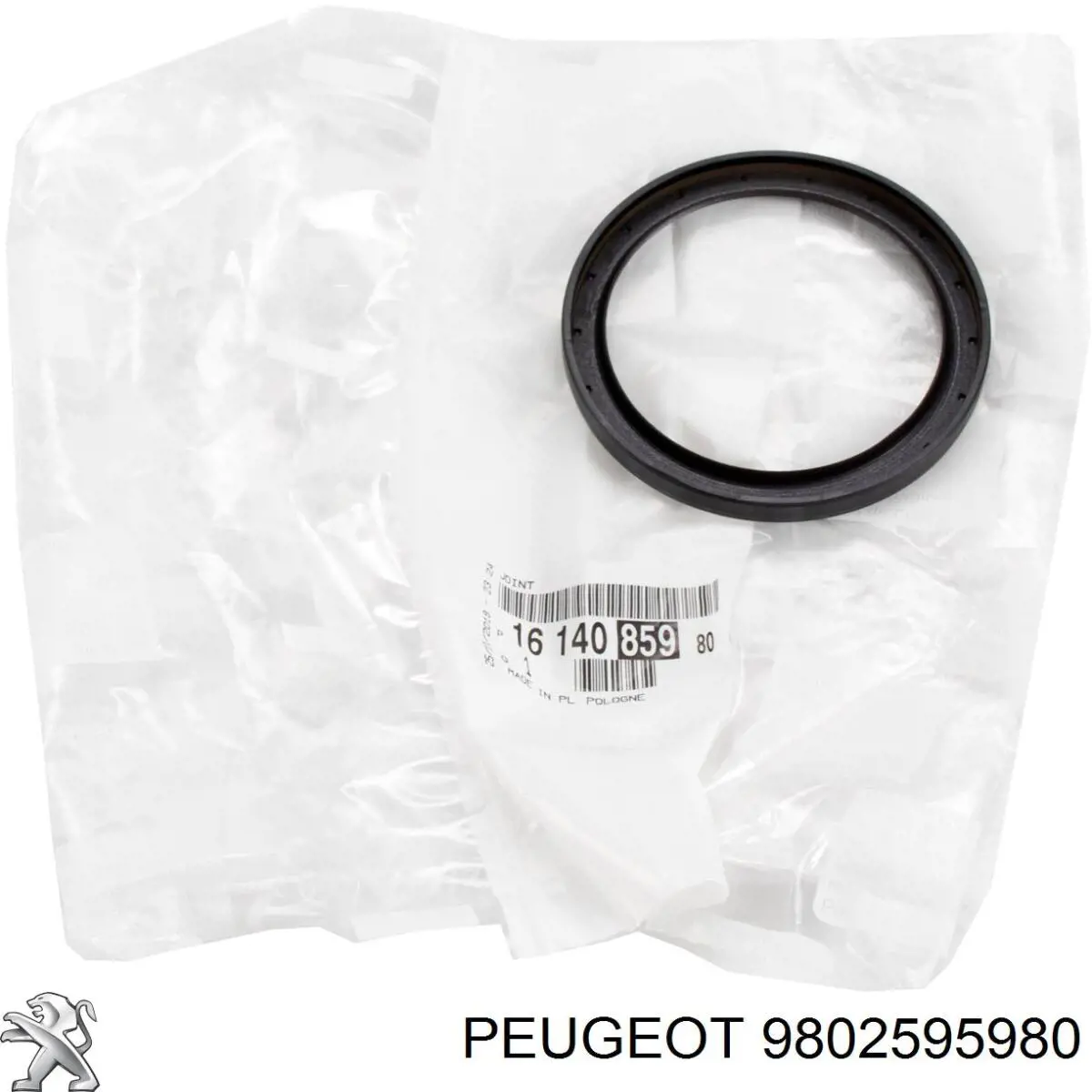 9802595980 Peugeot/Citroen Vedante superior da tampa de válvulas de motor