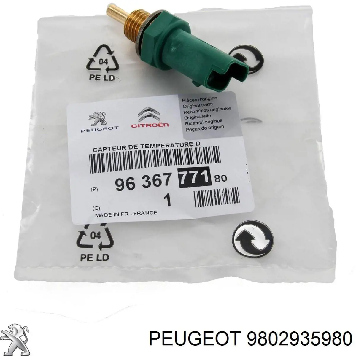 Sensor de temperatura do fluido de esfriamento NTY ECTPE001 preço, a partir de 23,17 USD