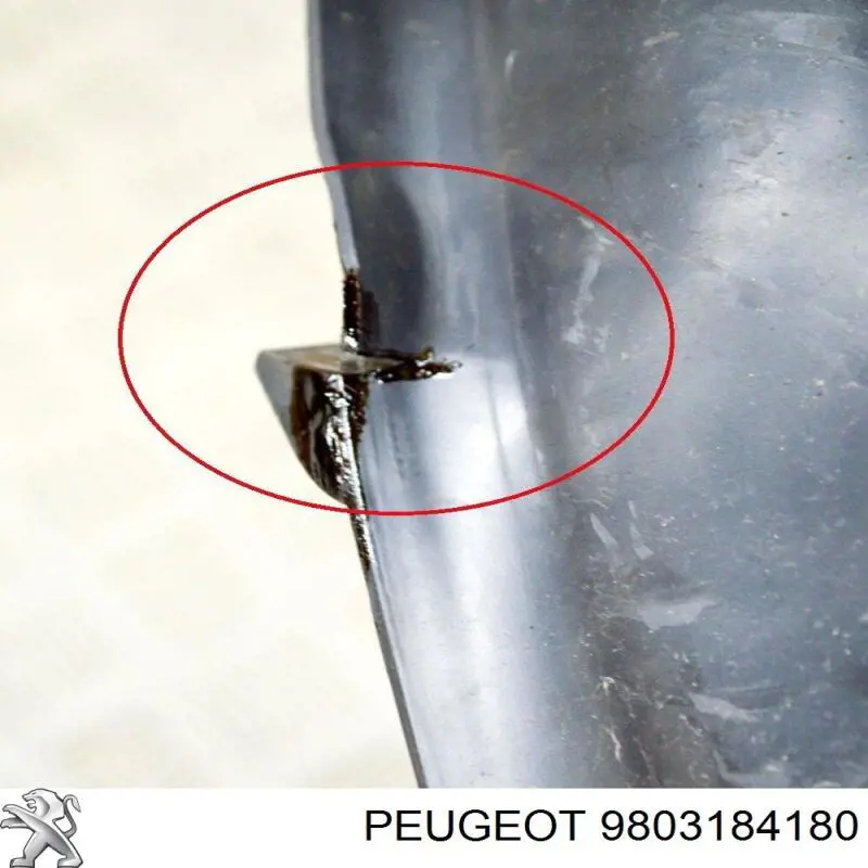 9803184180 Peugeot/Citroen Placa sobreposta direita do pára-choque dianteiro