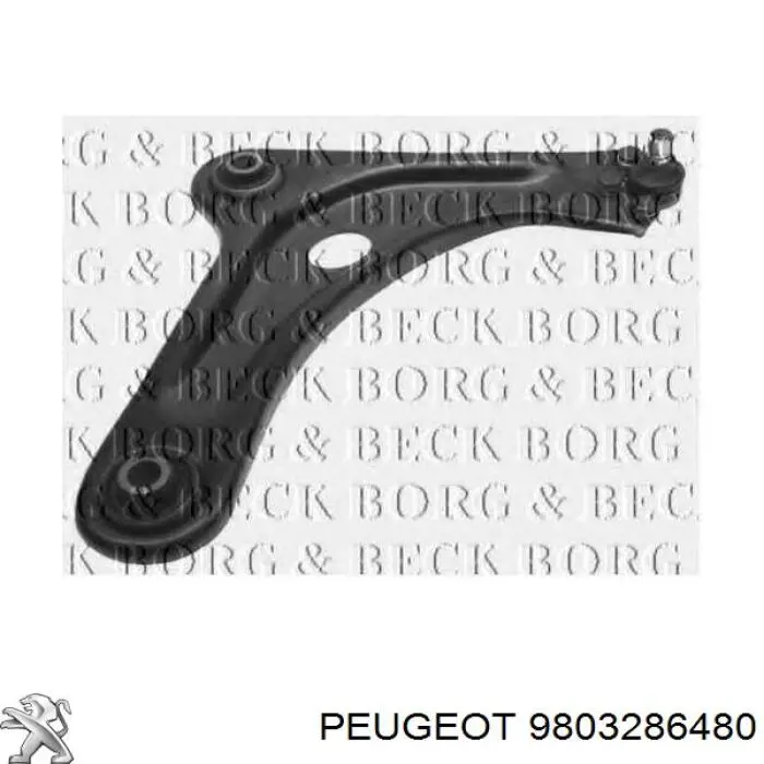 Braço oscilante inferior direito de suspensão dianteira Peugeot/Citroen 9803286480 preço, a partir de 66,40 USD