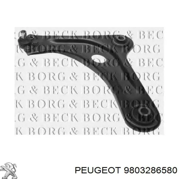 Compre 9803286580 Peugeot/Citroen Braço oscilante inferior esquerdo de suspensão dianteira