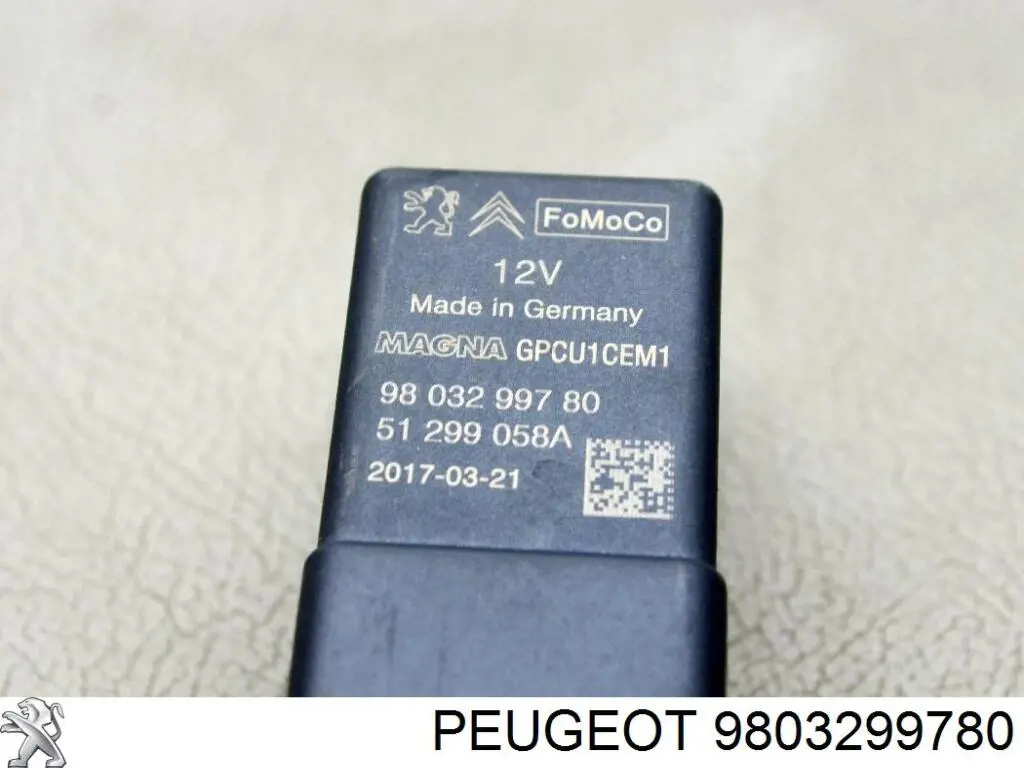 Relê das velas de incandescência Peugeot/Citroen 9803299780 preço, a partir de 35,75 USD