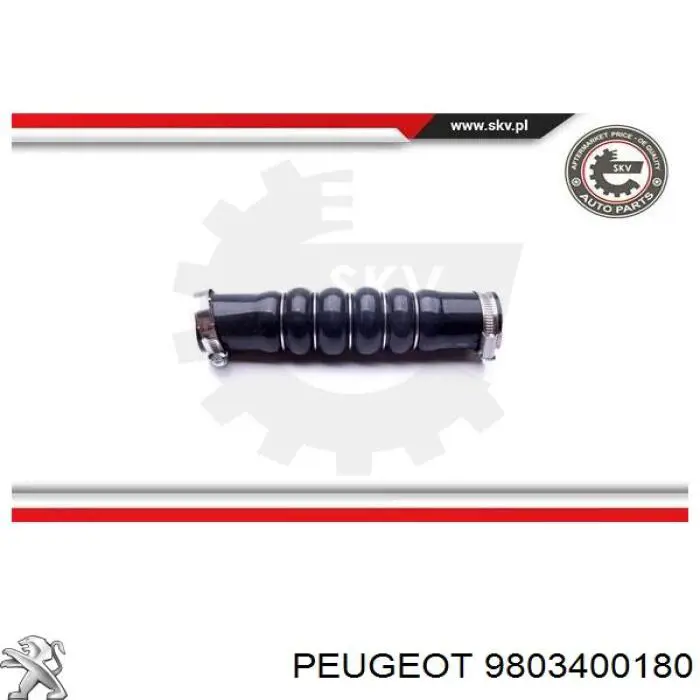 Mangueira (cano derivado) de intercooler Peugeot/Citroen 9803400180 preço, a partir de 35,16 USD