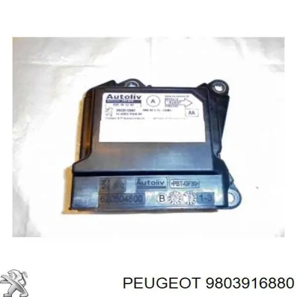 9803916880 Peugeot/Citroen Módulo processador de controlo da bolsa de ar (Centralina eletrônica AIRBAG)