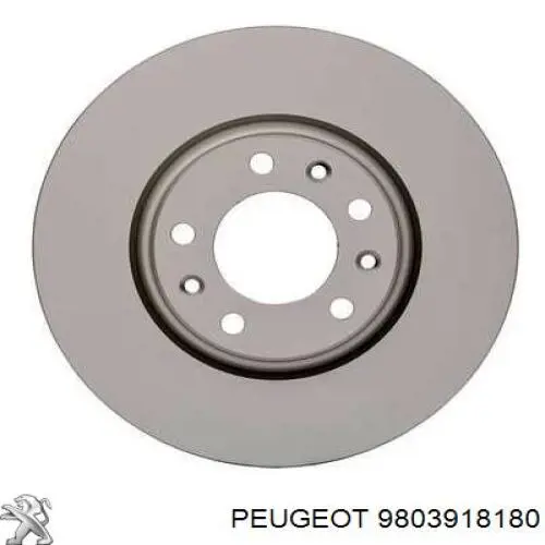 Disco do freio dianteiro Peugeot/Citroen 9803918180