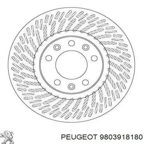 Compre 9803918180 Peugeot/Citroen Disco do freio dianteiro