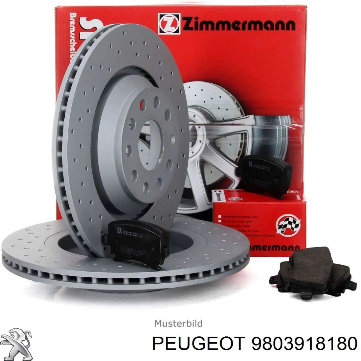 Disco do freio dianteiro 9803918180 Peugeot/Citroen