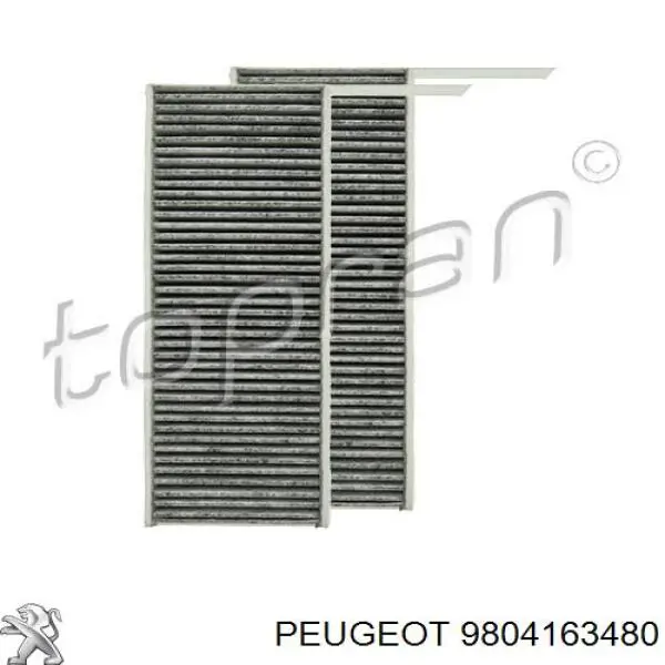 Filtro de salão Peugeot/Citroen 9804163480 preço, a partir de 16,00 USD