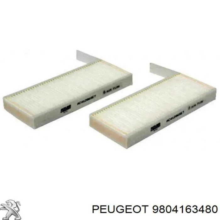 Filtro de salão Peugeot/Citroen 9804163480