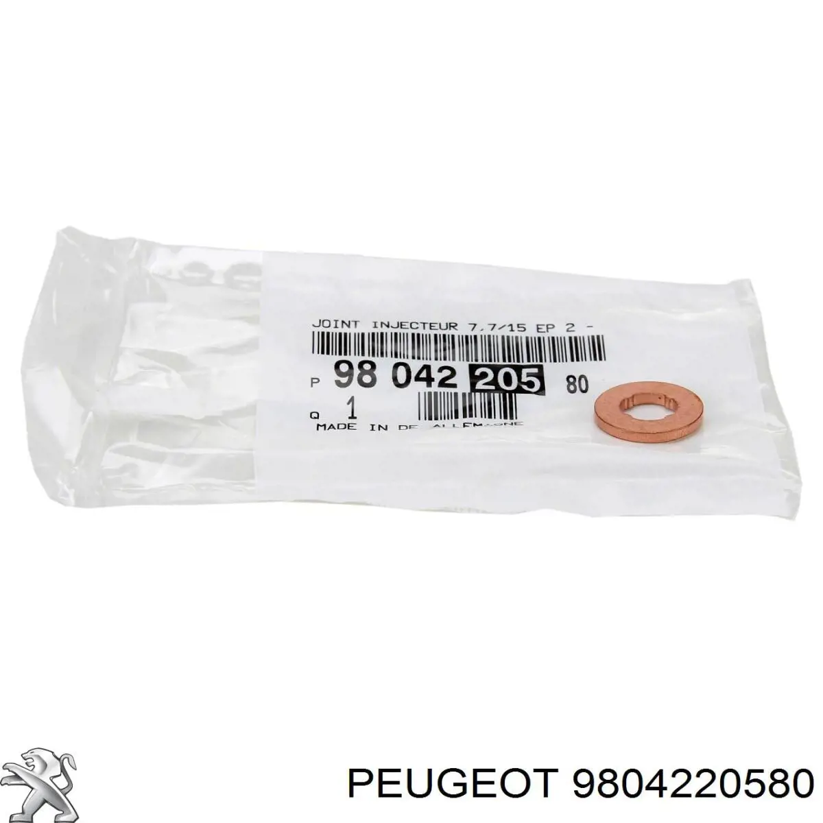 Anel (arruela) do injetor de ajuste Peugeot/Citroen 9804220580 preço, a partir de 2,04 USD