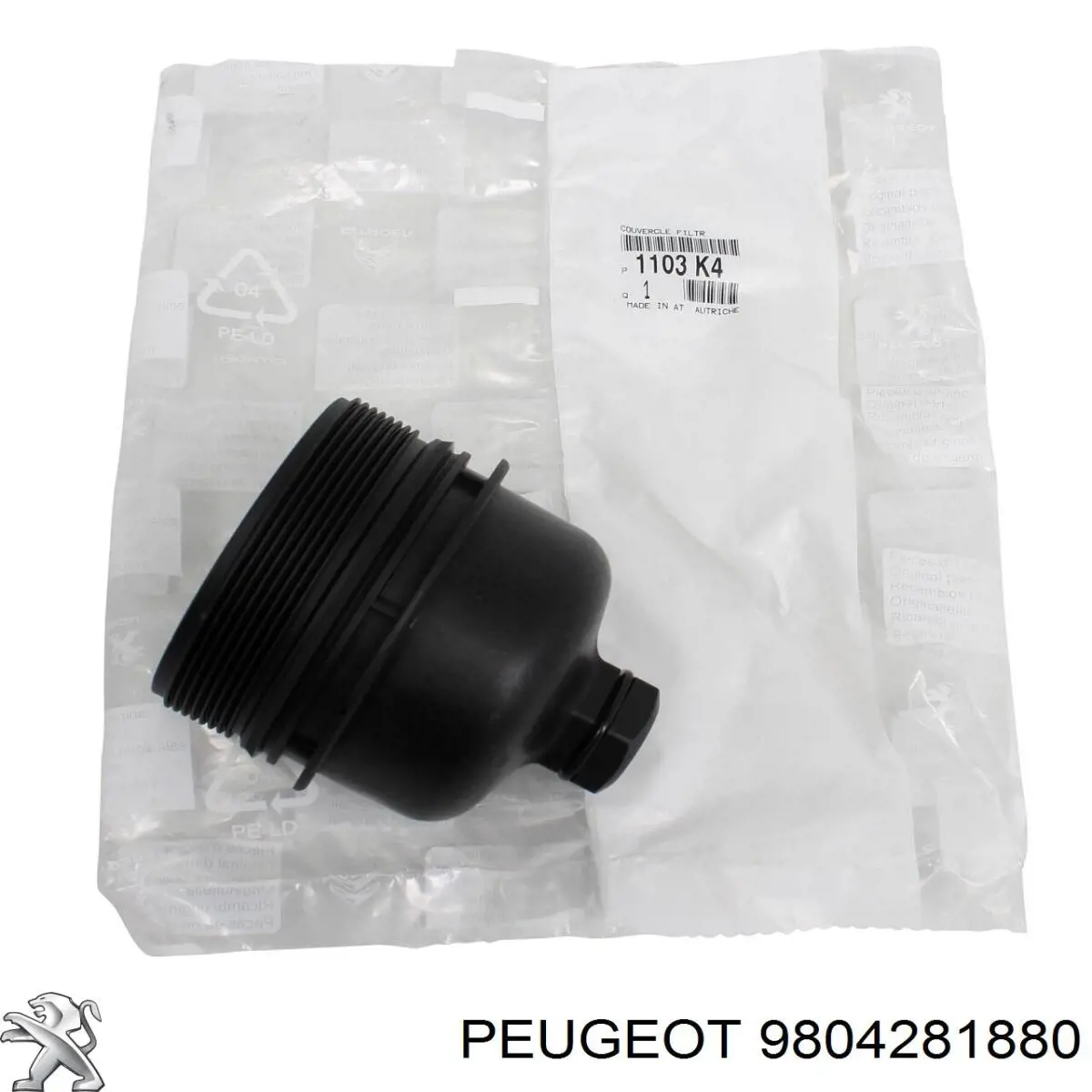 Vedante do radiador de óleo 9804281880 Peugeot/Citroen