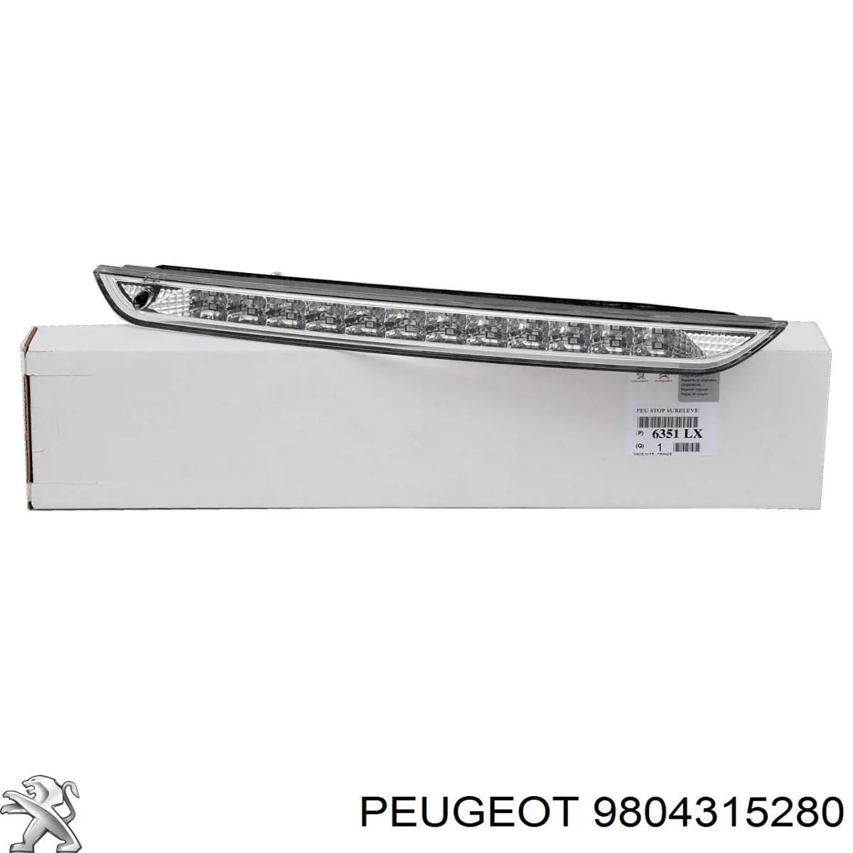 Compre 9804315280 Peugeot/Citroen Retrorrefletor (refletor) do pára-choque traseiro esquerdo