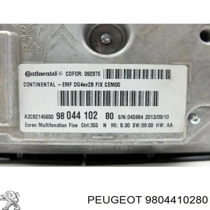  Mostrador multifuncional Citroen C4 II hatchback (B7) (2010 - 2026) II