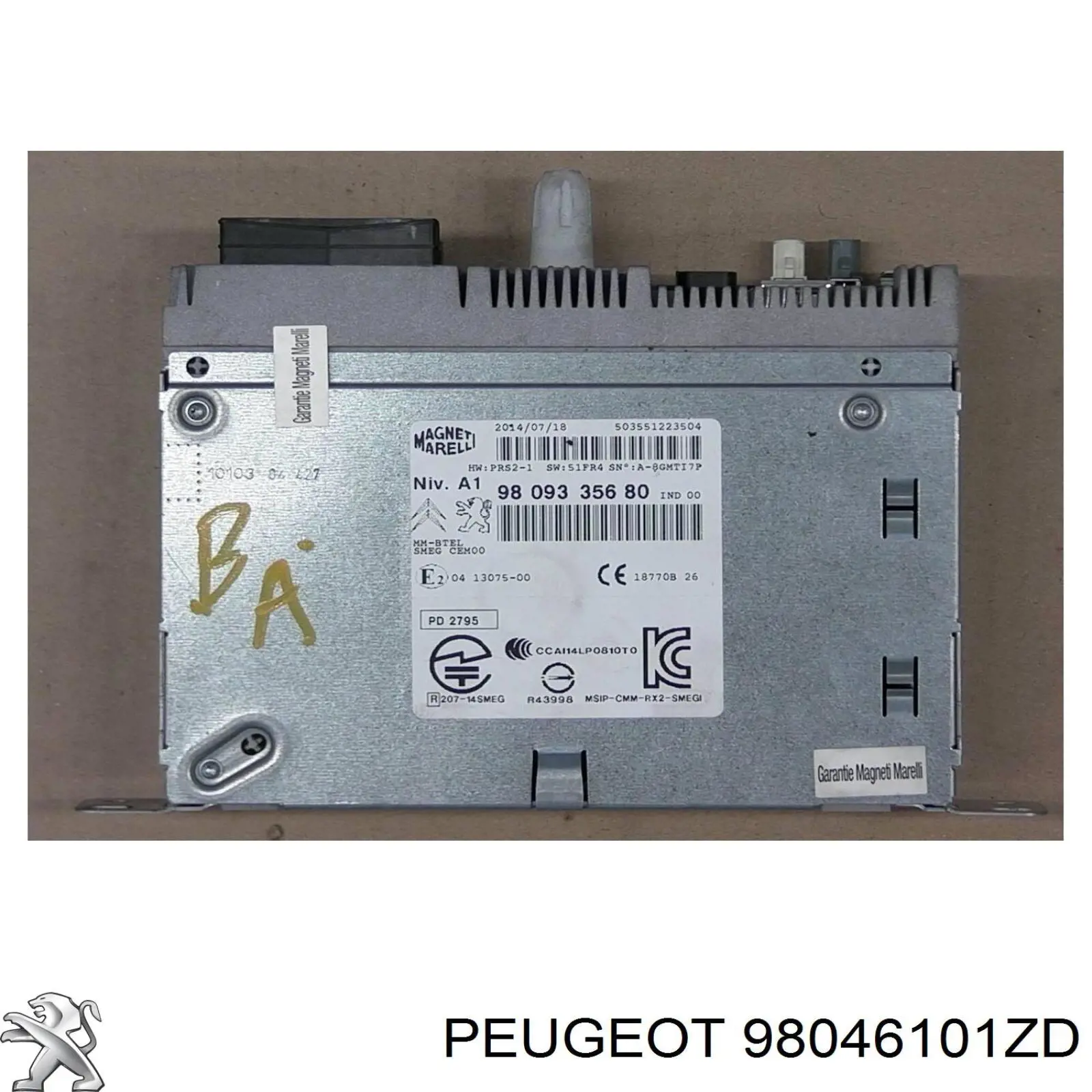  Peugeot/Citroen 98046101ZD
