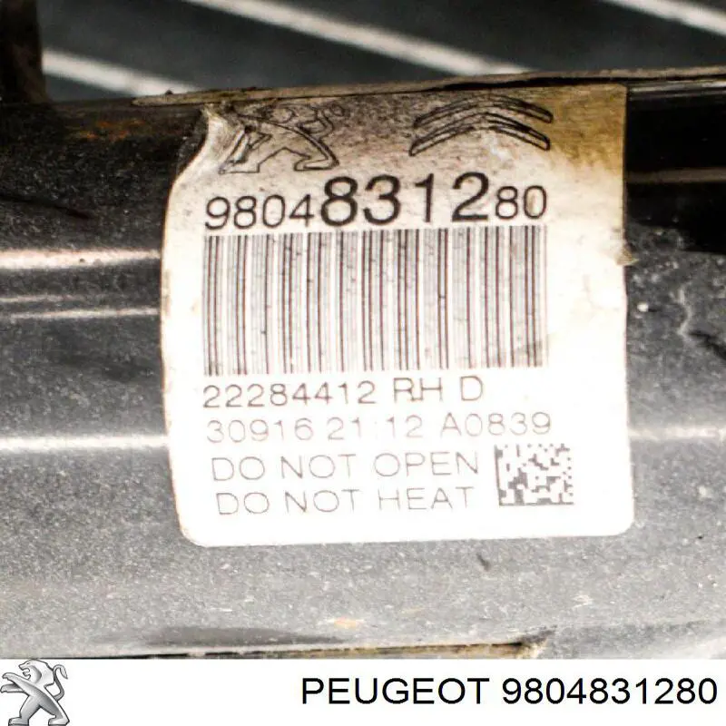 Compre 9804831280 Peugeot/Citroen Amortecedor dianteiro direito
