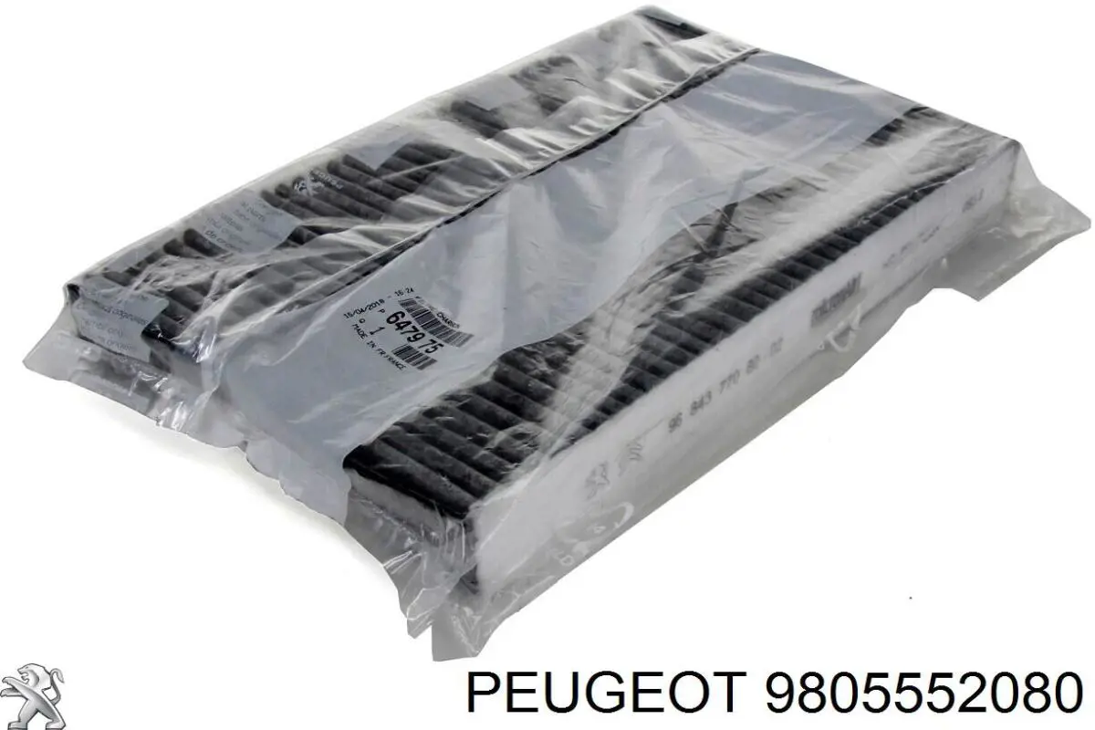 9805552080 Peugeot/Citroen Filtro de ar