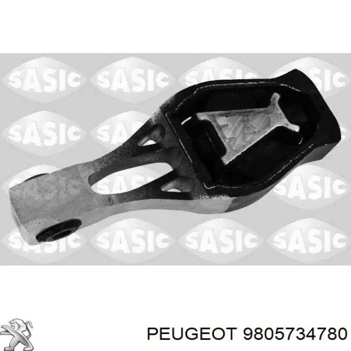 9805734780 Peugeot/Citroen Coxim (suporte) traseiro de motor