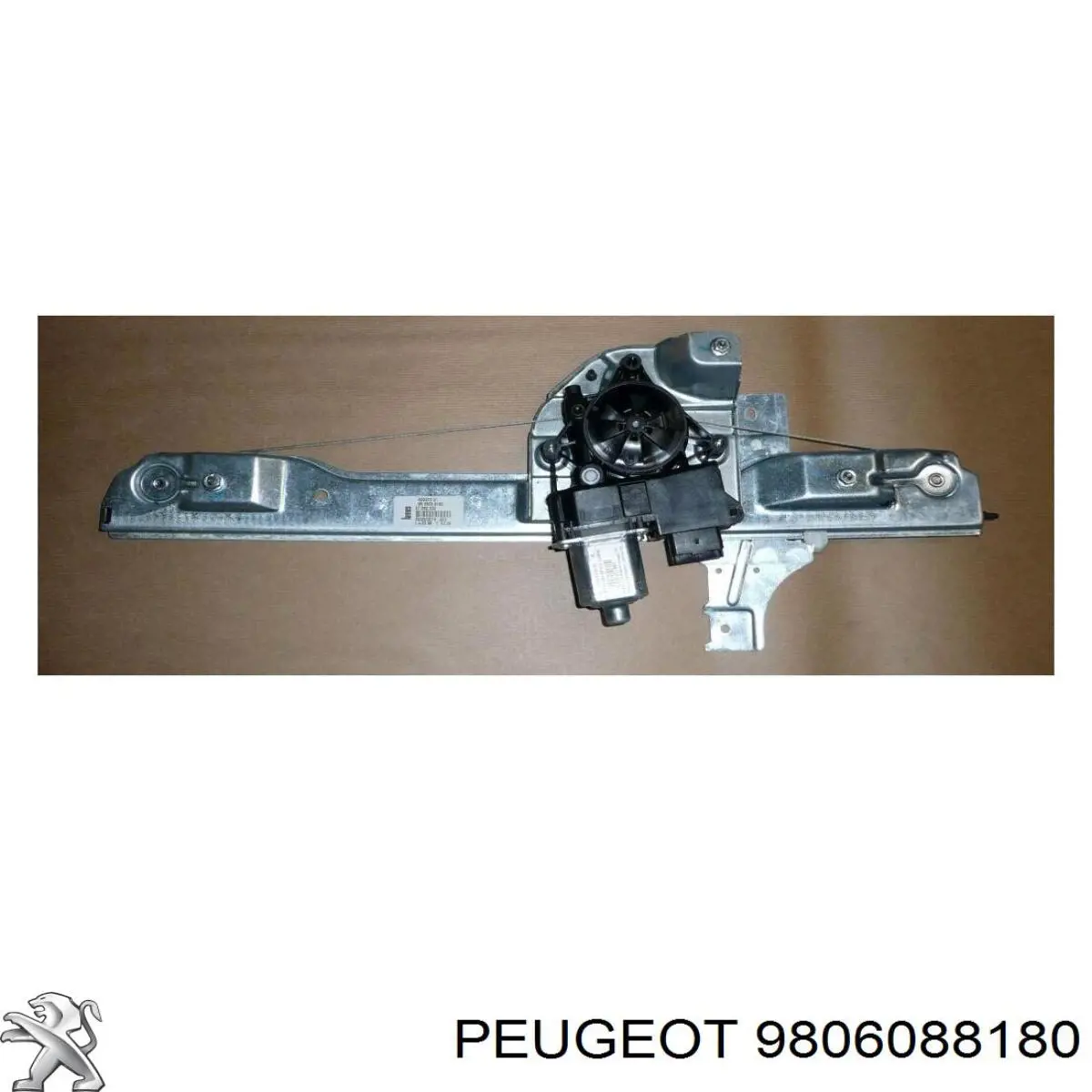 9806088180 Peugeot/Citroen Mecanismo de acionamento de vidro da porta dianteira esquerda