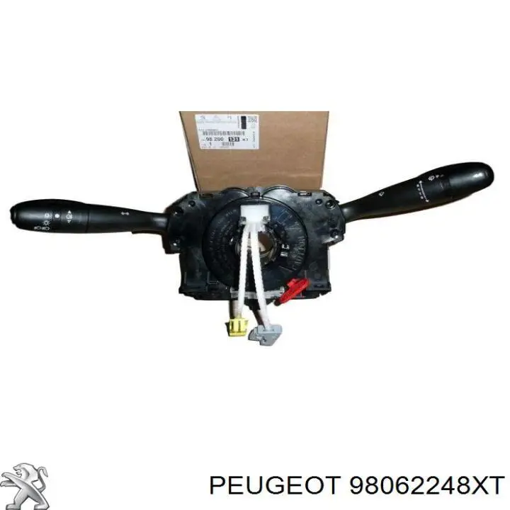 98062248XT Peugeot/Citroen Comutador esquerdo instalado na coluna da direção