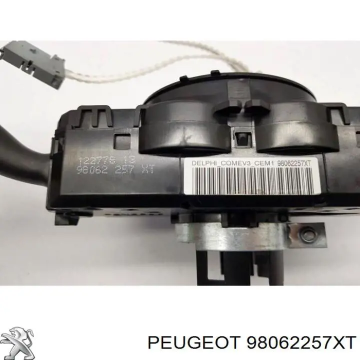 98062257XT Peugeot/Citroen Comutador esquerdo instalado na coluna da direção