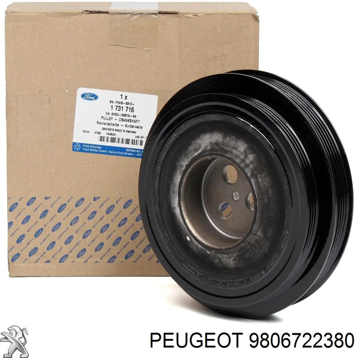 Polia de cambota Peugeot/Citroen 9806722380 preço, a partir de 86,42 USD