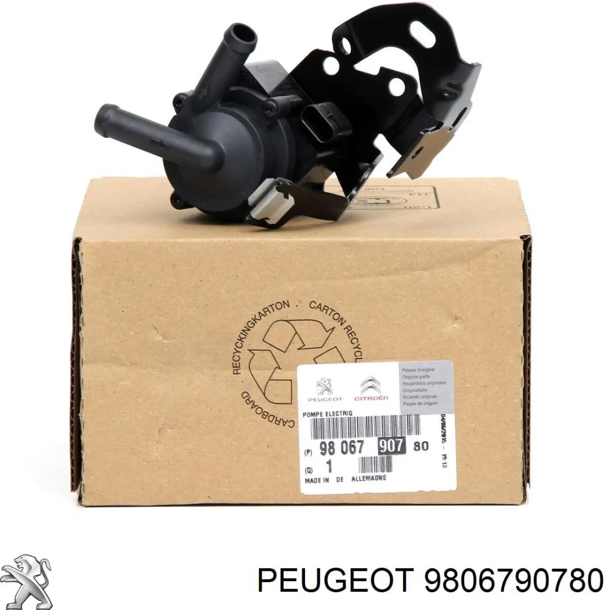 Bomba de água (bomba) de esfriamento, adicional elétrica Peugeot/Citroen 9806790780 preço, a partir de 117,48 USD
