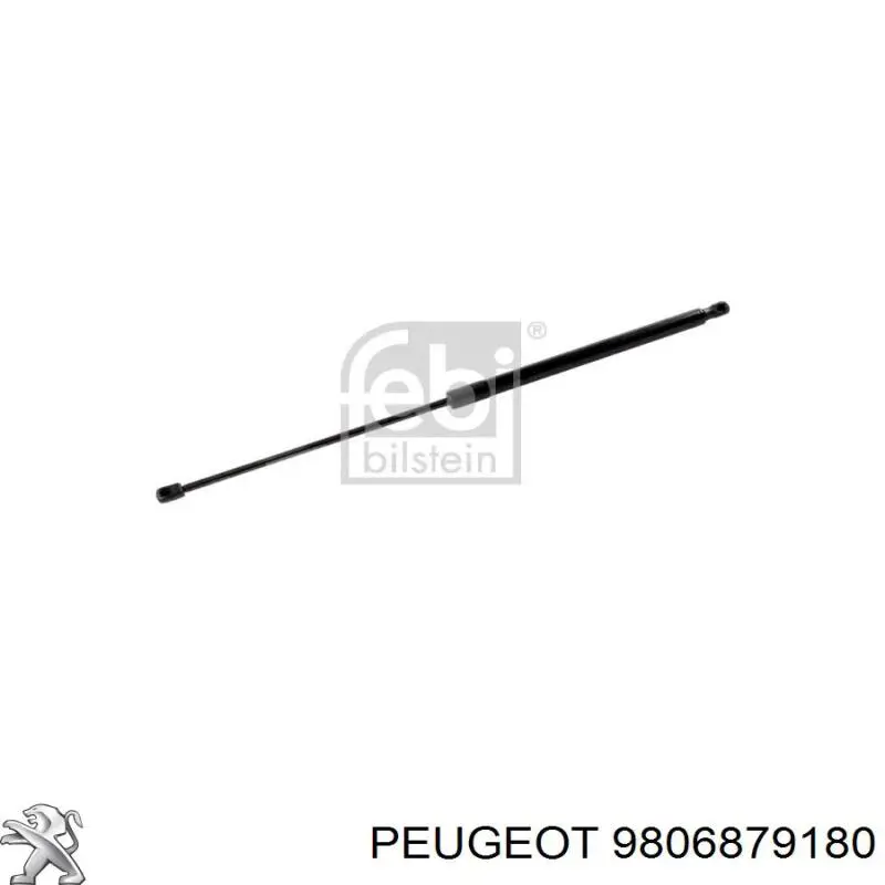 9806879080 Peugeot/Citroen Amortecedor de tampa de porta-malas (de 3ª/5ª porta traseira)