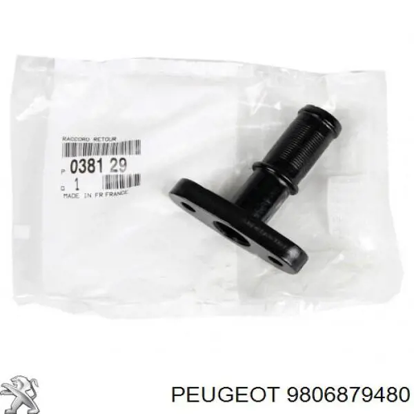 9806879480 Peugeot/Citroen Tubo (mangueira) de fornecimento de óleo de turbina