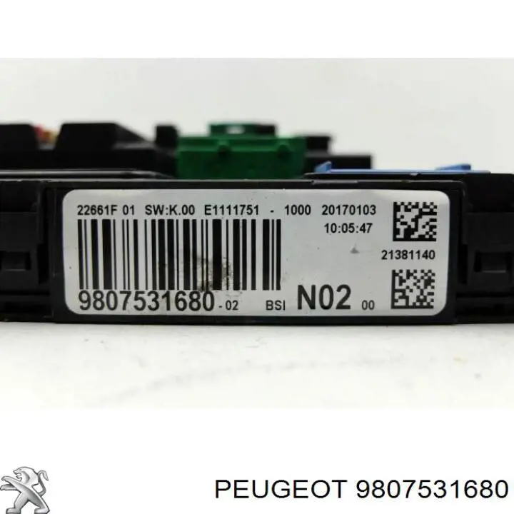Unidade de dispositivos de segurança Peugeot/Citroen 9807531680 preço, a partir de 66,40 USD