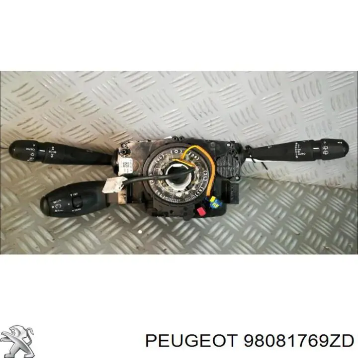 98081769ZD Peugeot/Citroen Comutador instalado na coluna da direção, montado