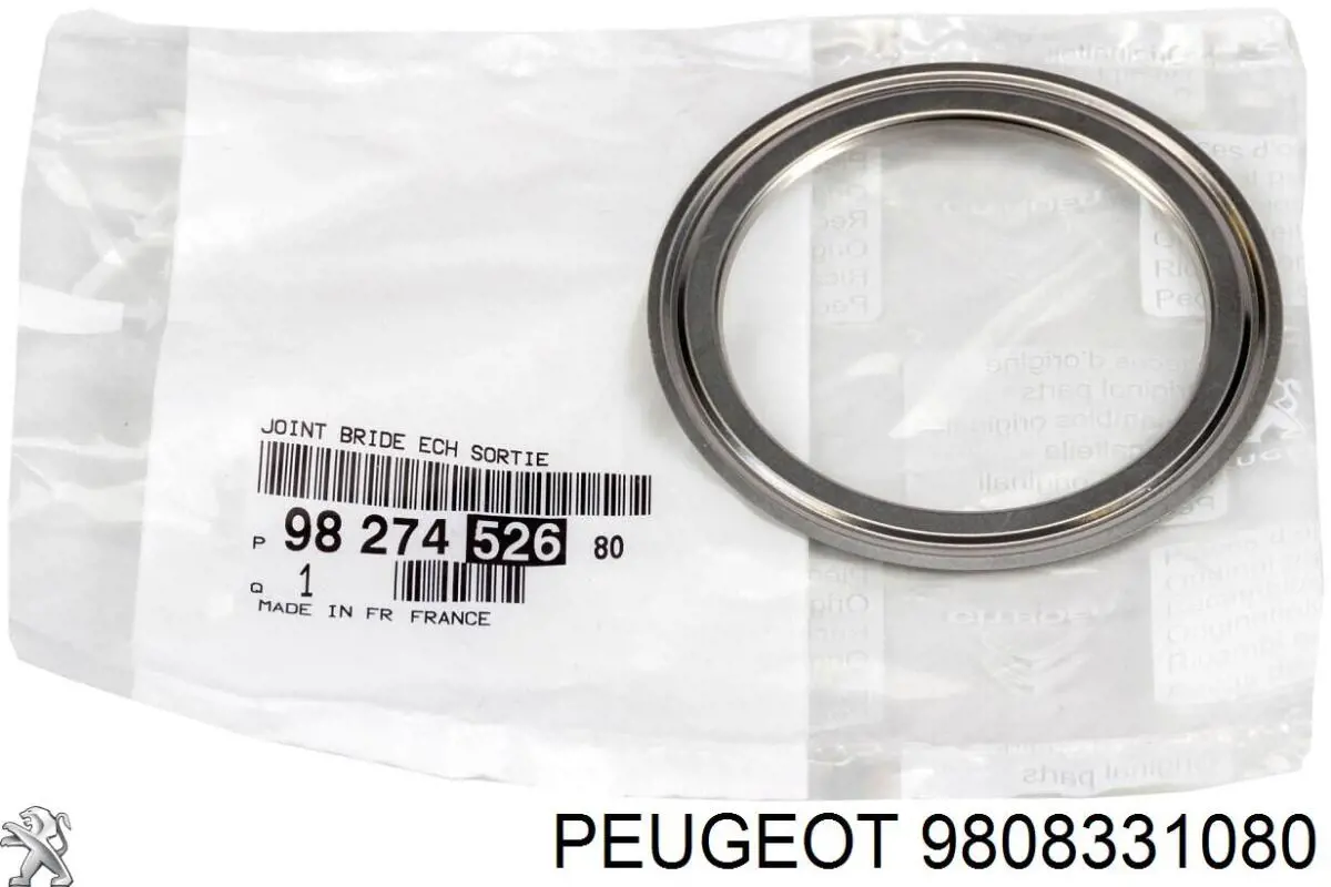 Vedante traseiro de catalisador 9827452680 Peugeot/Citroen